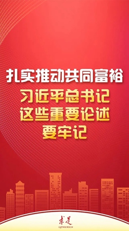 扎實(shí)推動(dòng)共同富裕，習(xí)近平總書記這些重要論述要牢記